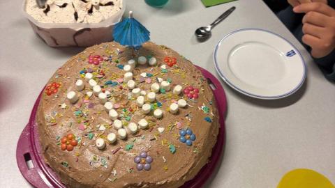 Nemendur í unglingadfeild fagna 16. ára afmæli